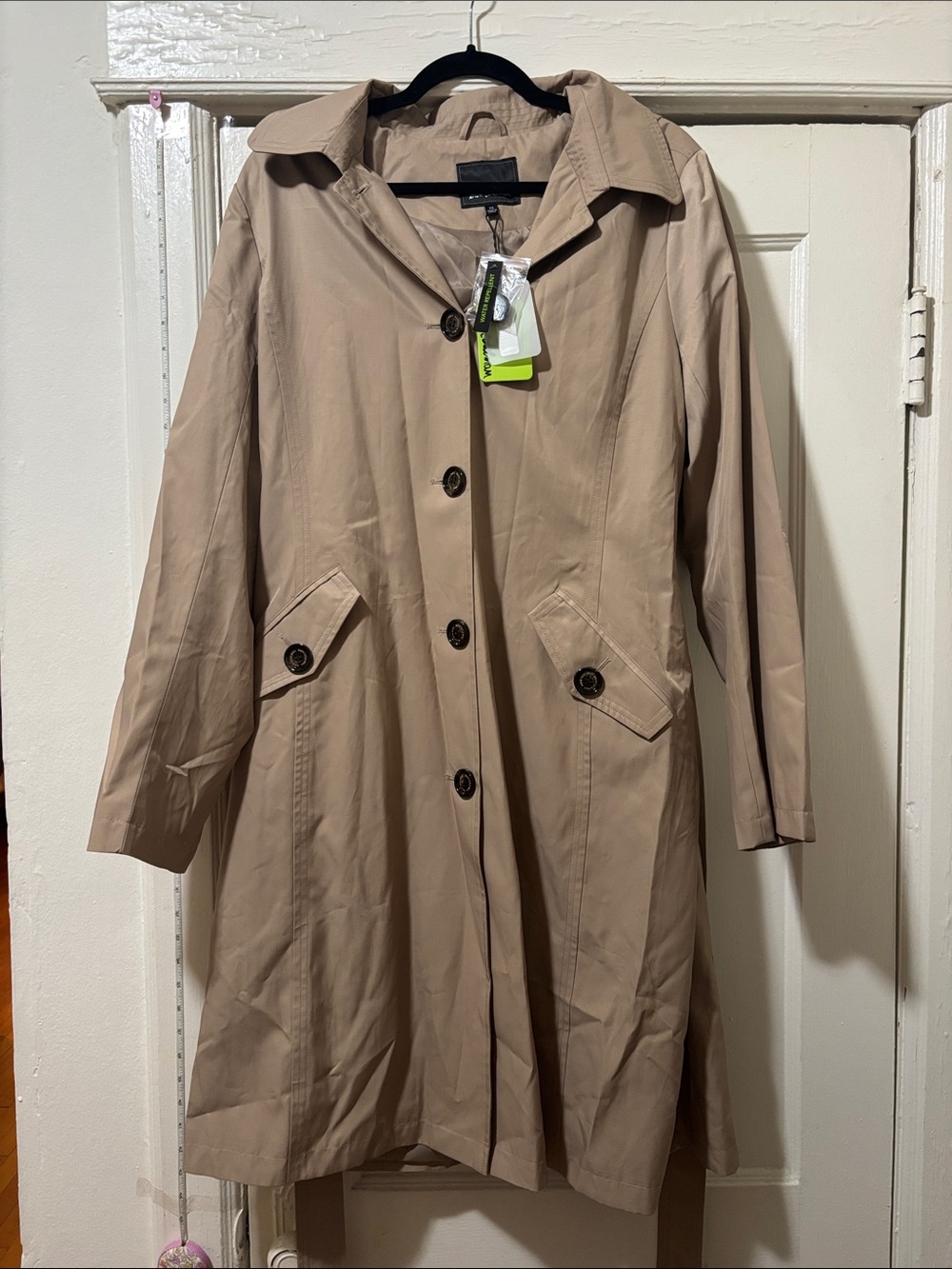 Sam Edelman Water Repellent Beige Trench Coat for Women NWT XL 16